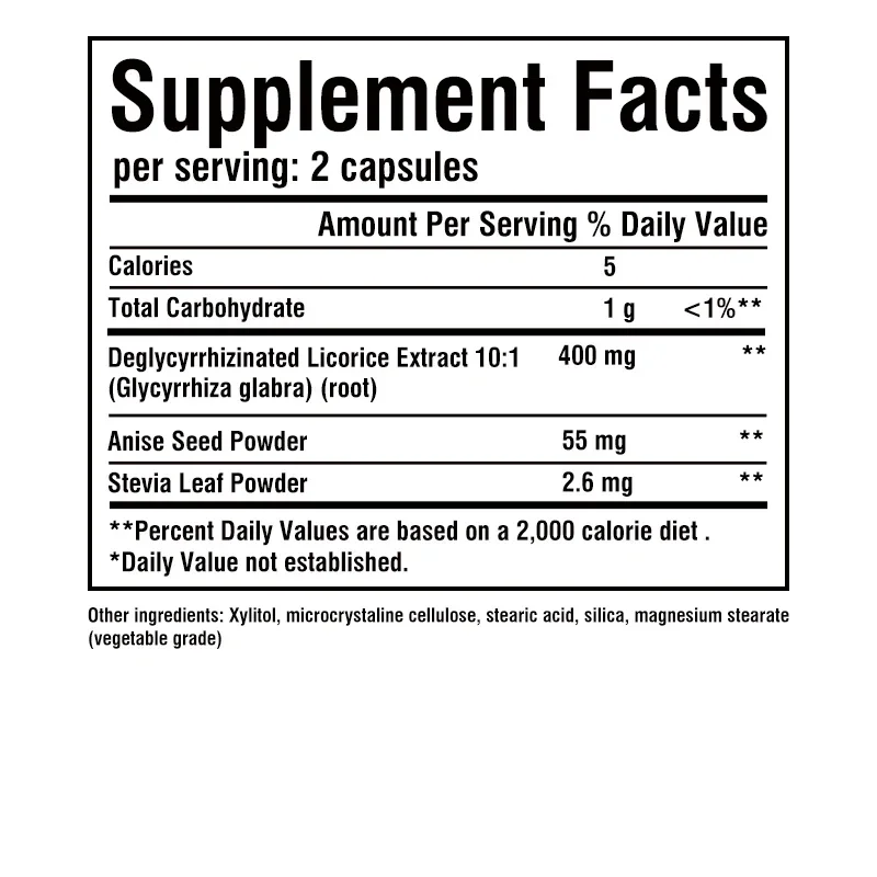 Капсулы солодки DGL 4000 мг —  – обзор и цена Licorice Root Extract
