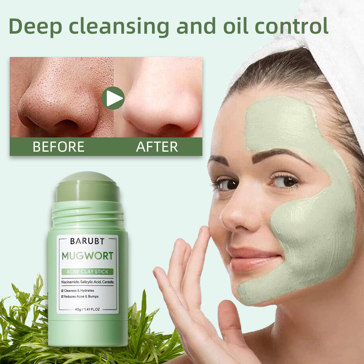 Удаление черных точек, прыщей, – обзор и цена Bentonite Clay Mask